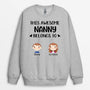 0141WUS2 Personalized Sweatshirt gifts Kid Grandma Mom