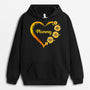 0192HUS1 Customized Hoodie presents Sunflower Grandma Mom Heart