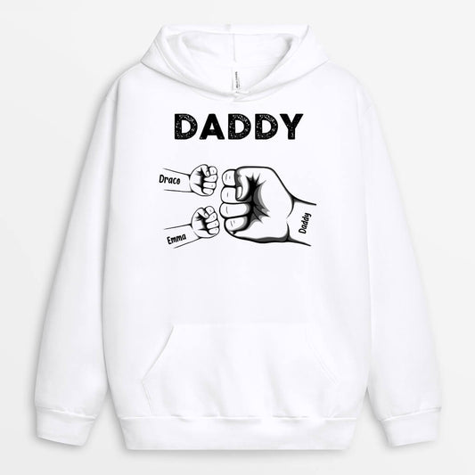 0263HUS1 Customized Hoodie gifts Fist Grandpa Dad