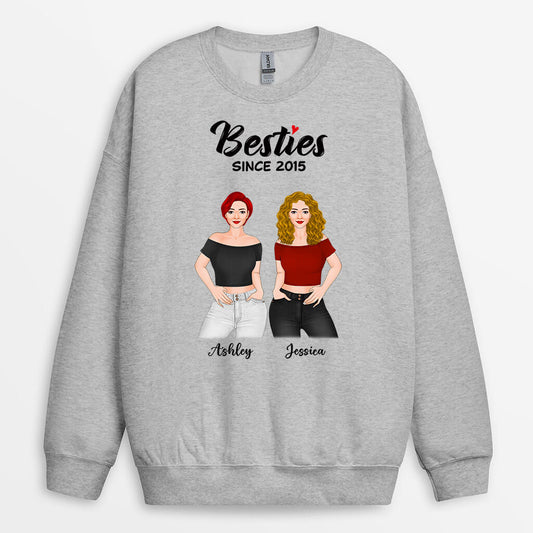 0370W267fUK1 Customised Sweatshirt presents woman Besties