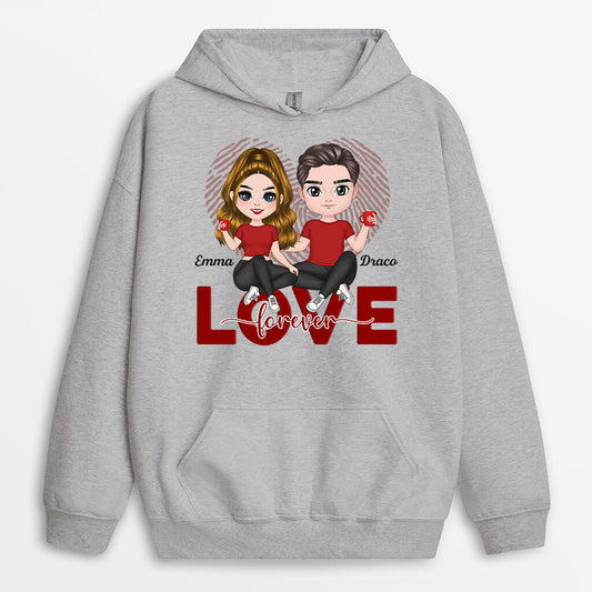 0626Hus1 Personalized Hoodie Gifts Love Couples Lovers Christmas