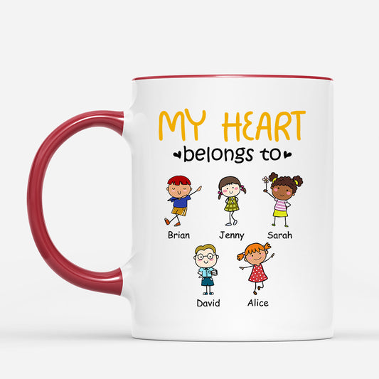 0904MUS2 Personalized Mugs Gifts Kids Mom Dad Grandma Grandad