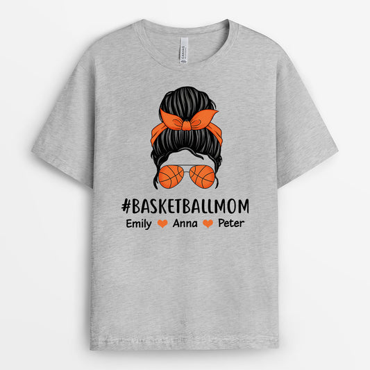 0910AUS2 Personalized T shirts Gifts Basketball Mom