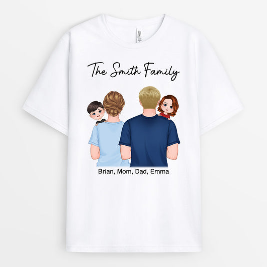 0946AUS1 Personalized T shirts Gifts Family Mom Dad Kids