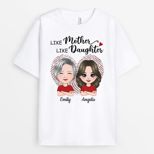 0962AUS1 PersonalizedLovelyLikeMotherLikeDaughterT shirt