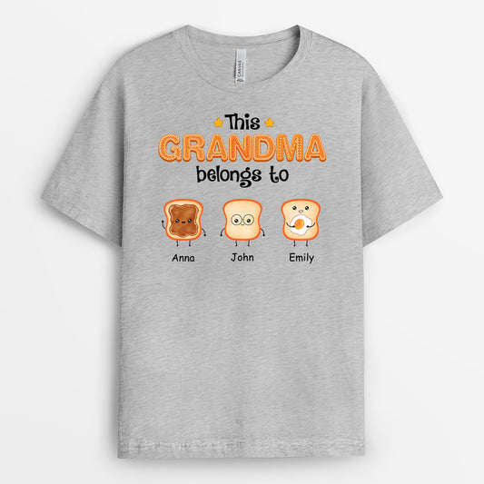 1002AUS2 Personalized T shirts Gifts Bread Grandma Mom
