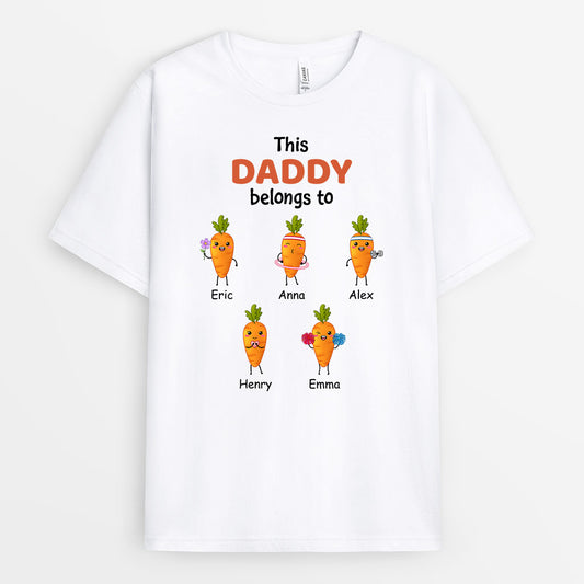 1019AUS2 Personalized T Shirts Gifts Carrots Grandpa Dad