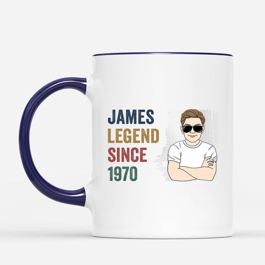 1040MUS2 Personalized Mugs Gifts Legend Grandpa Dad