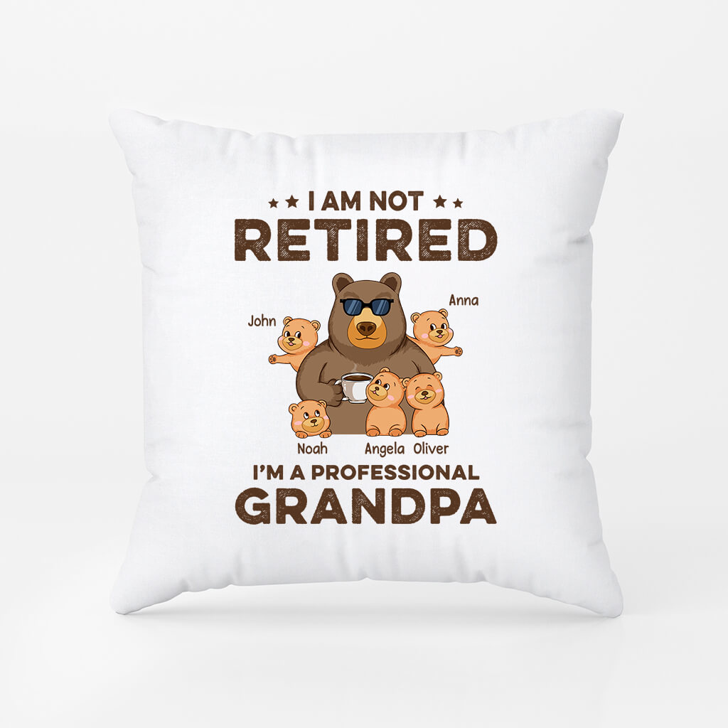 I'm Not Retired I'm A Professional Grandpa Engraved Father's Day