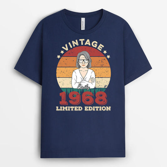 1063AUS2 Personalized T Shirts Gifts Vintage Birthday Her