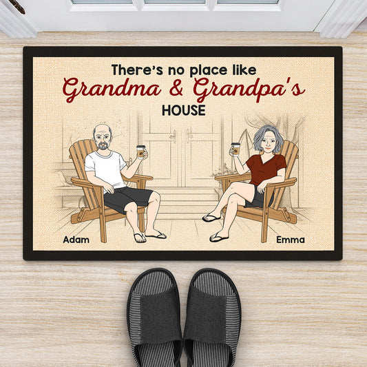 1076CUS2 Personalized Canvas Gifts House Grandparents