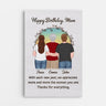 Personalized Happy Birthday Mom Canvas