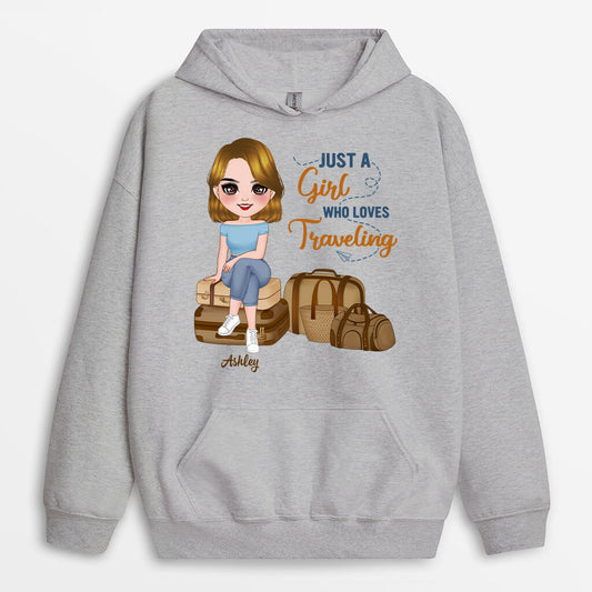 1103HUS1 Personalized Hoodie Gifts Travelling Her