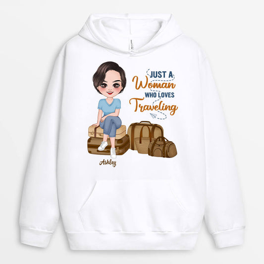 1103HUS2 Personalized Hoodie Gifts Travelling Her