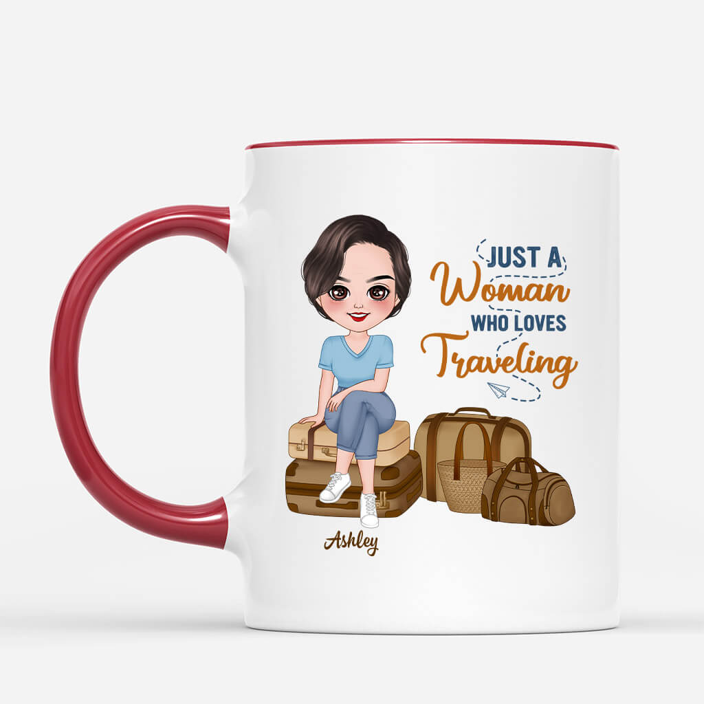 1103MUS2 Personalized Mugs Gifts Travelling Her