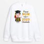 1138WUS2 Personalized Gifts Sweatshirt Proud Dad Mom Graduate