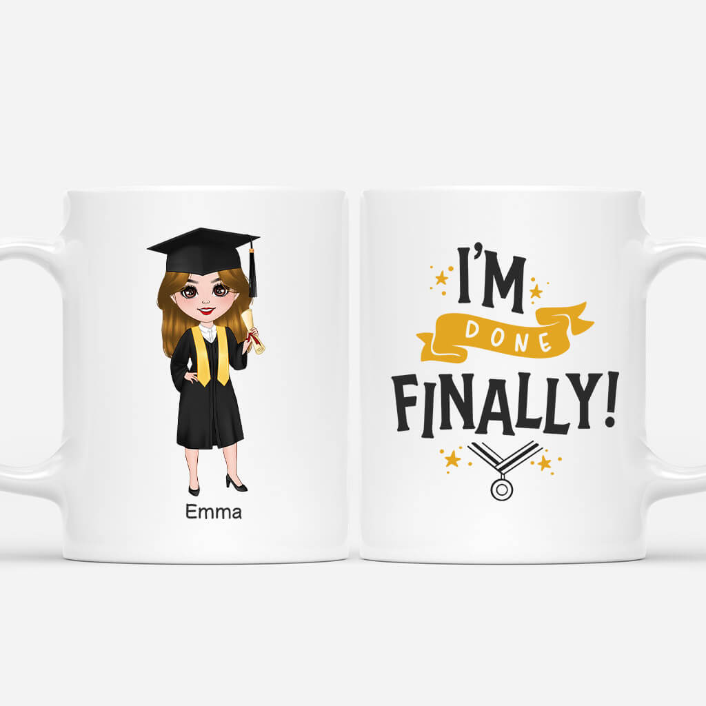 1155MUS1 Personalized Mugs Gifts Done Graduates