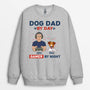 1161WUS2 Personalized Sweatshirt Gifts Game Dad DogLover