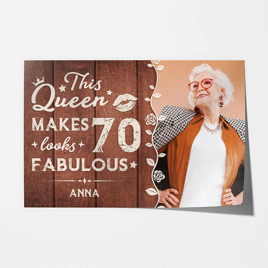 1165SUS1 Personalized Poster Gifts Birthday Gifts Grandparents 70