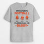 1181AUS1 Personalized T Shirt Gifts Football Dad