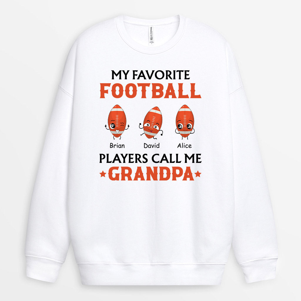 1181WUS2 Personalized Sweatshirt Gifts Football Dad