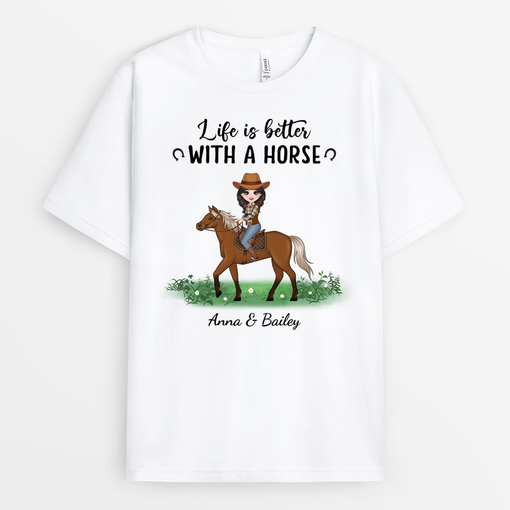 1184AUS2 Personalized T Shirt Gifts Life Better PetLovers