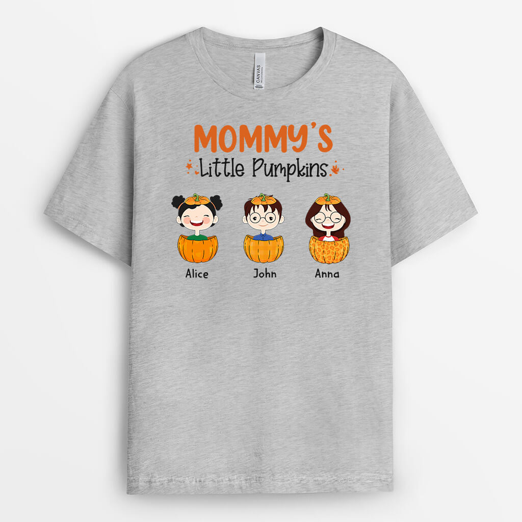1213AUS2 Personalized T Shirt Gifts Pumpkin Grandma