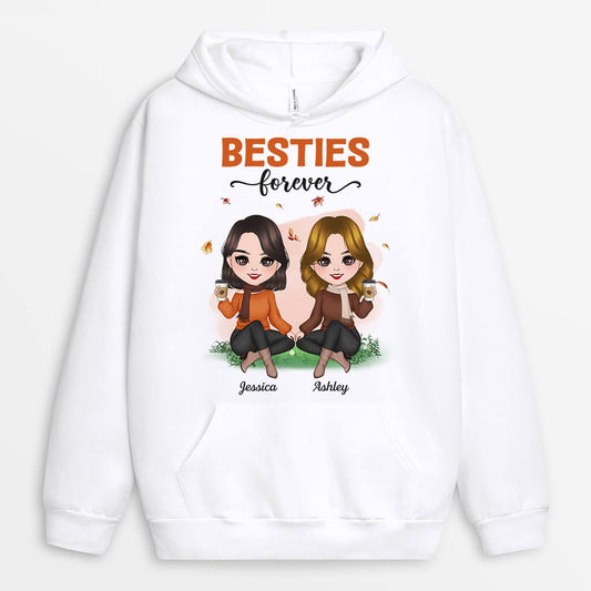 1214HUS1 Personalized Hoodie Gifts Besties Fall Friends
