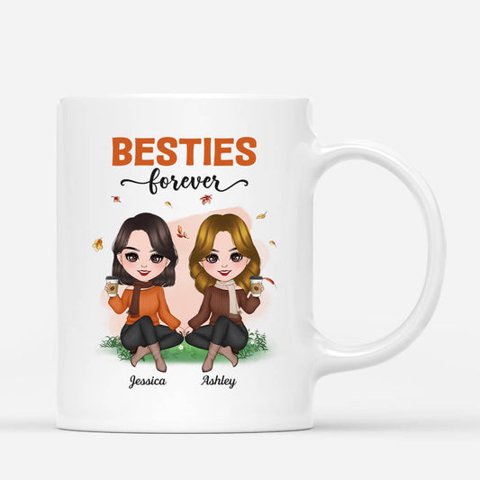 1214MUS1 Personalized Mugs Gifts Besties Fall Friends