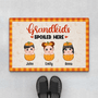 1226DUS1 Personalized Door Mat Gifts Pumpkins Grandkids