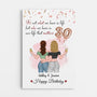 1240CUS1 personalized happy 30th birthday bestie canvas