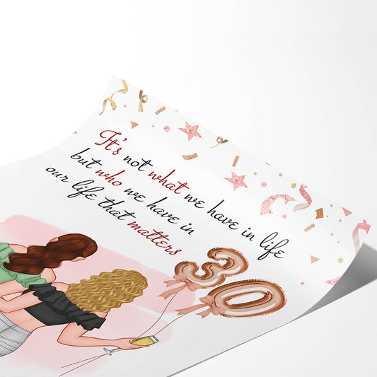 1240SUS2 personalized happy 30th birthday bestie poster