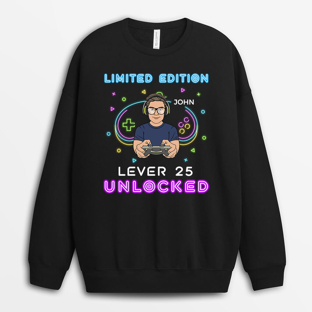 1241wus1 personalized level 30 unlocked sweatshirt