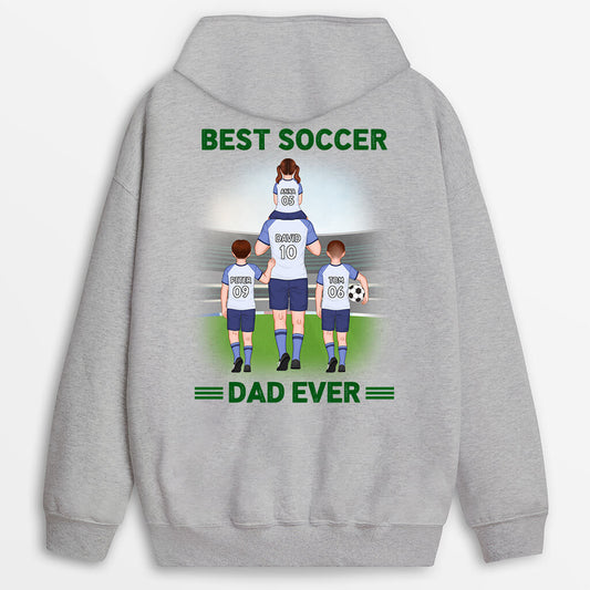 1256hus1 personalized best football dad ever hoodie
