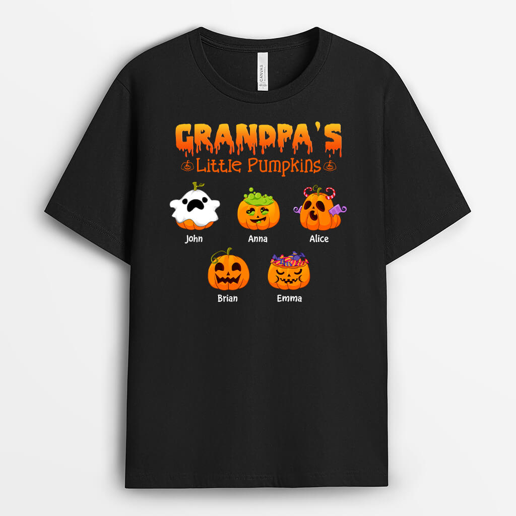 1318AUS2 personalized daddy_s little pumpkin t shirt