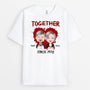1350AUS2 personalized together since halloween theme t shirt