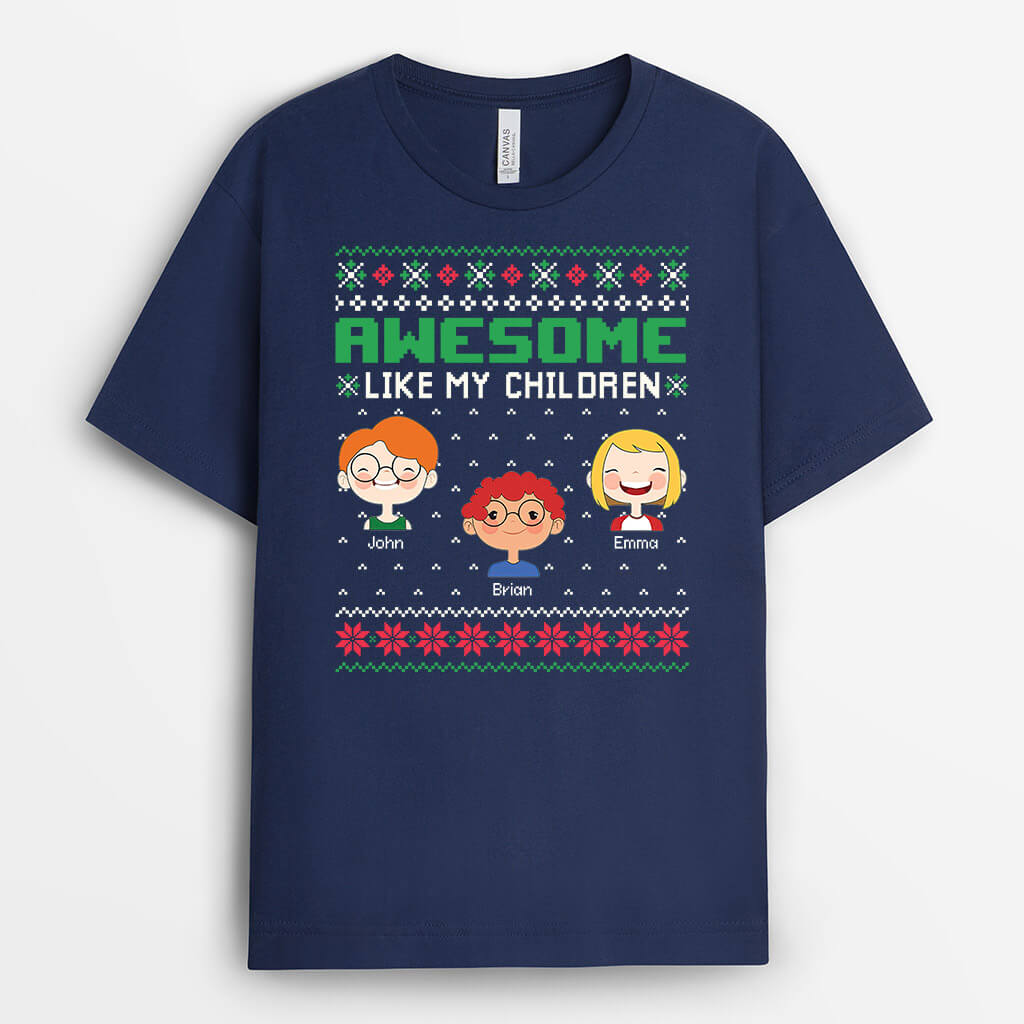 1359AUS2 personalized awesome like my children t shirt