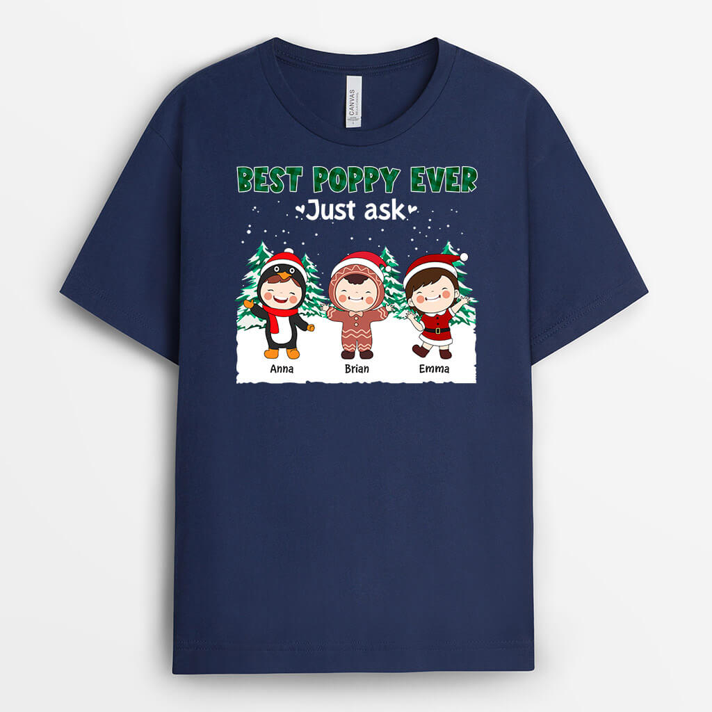 1362AUS2 personalized best dad ever t shirt