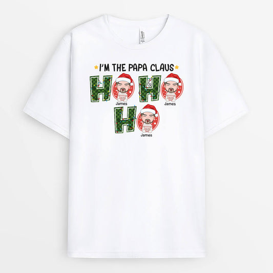 1383AUS1 personalized ho ho ho dad grandad t shirt