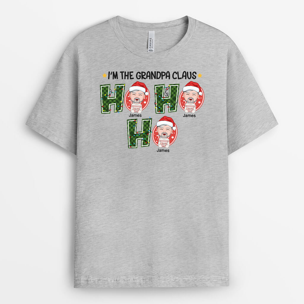 1383AUS2 personalized ho ho ho dad grandad t shirt