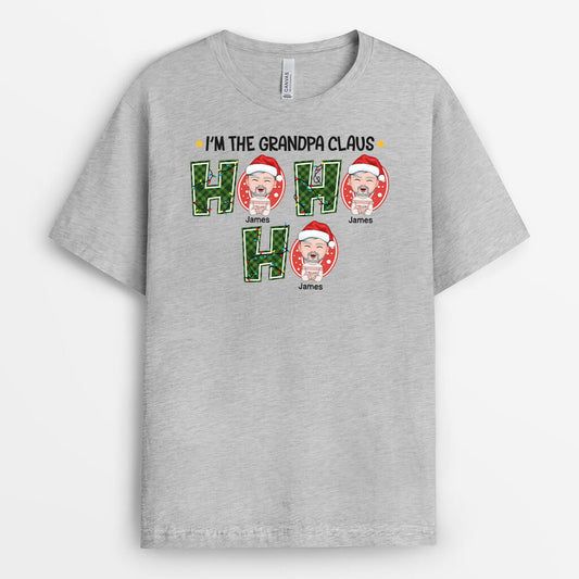 1383AUS2 personalized ho ho ho dad grandad t shirt