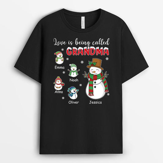 1397AUS1 personalized love is being called grandma mummy t shirt