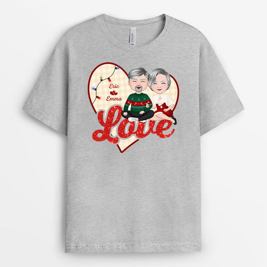 1433AUS2 personalized christmas love t shirt