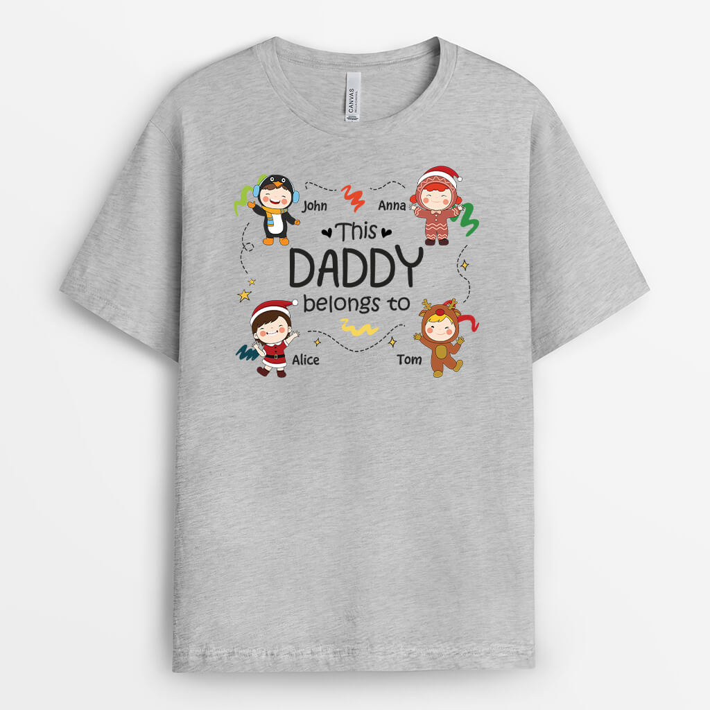 1452AUS2 personalized this grandpa belongs to t shirt