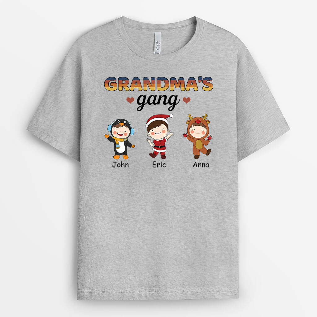 1457AUS2 personalized mummys gang t shirt