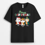 1466AUS1 personalized meowy christmas t shirt