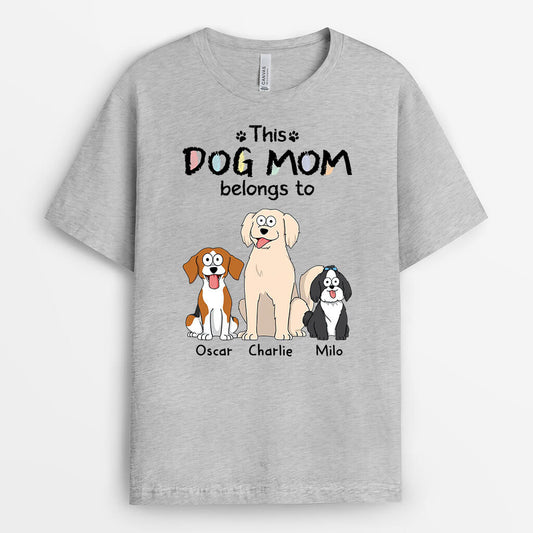 1474AUS2 personalized this dog dad dog mom belongs to t shirt