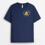 1498AUS1 personalized you left paw prints on my heart dog t shirt