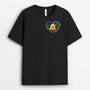 1498AUS2 personalized you left paw prints on my heart dog t shirt