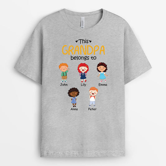 1507AUS2 personalized this grandad belongs to t shirt